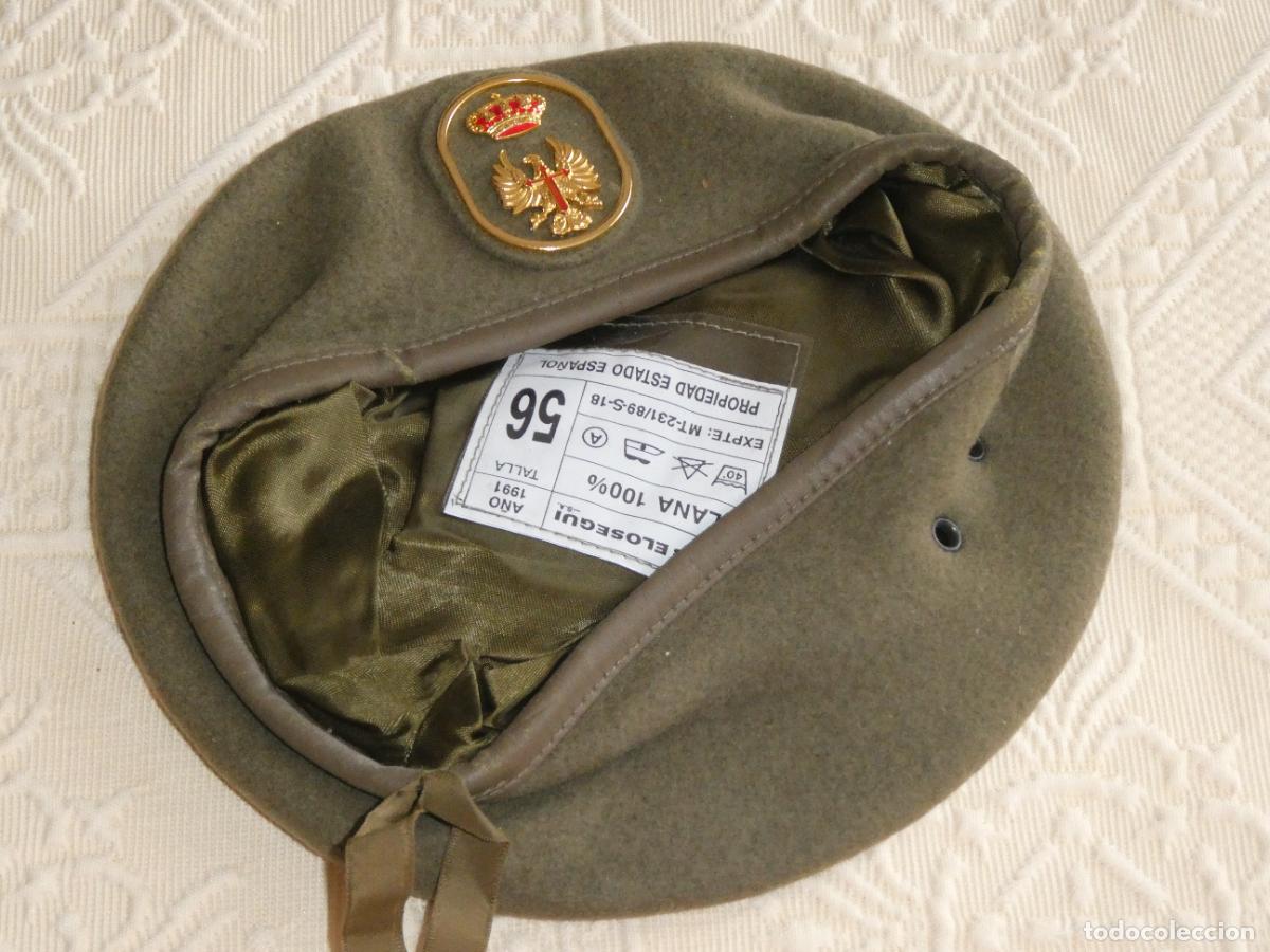 Militaria: BOINA MILITAR. EJ&Eacute;RCITO DE TIERRA. TALLA 56 1991 ELOSEGUI. A ESTRENAR. 110GR