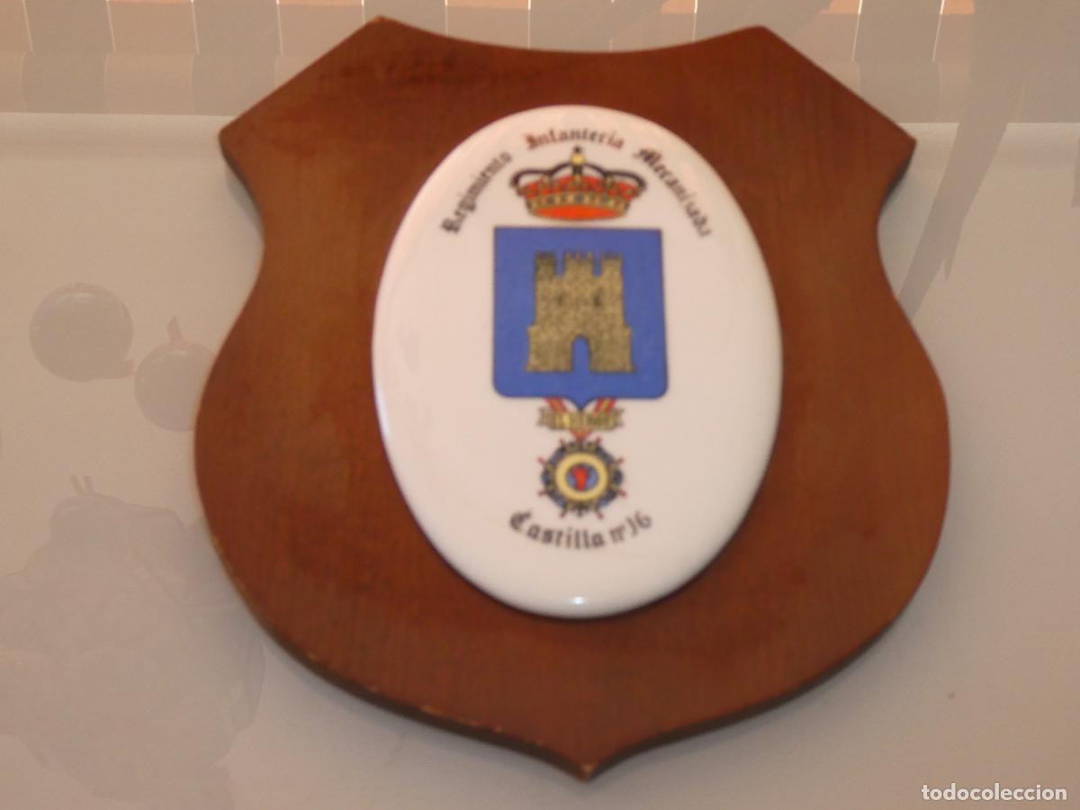 Militaria: METOPA MILITAR. REGIMIENTO INFANTER&Iacute;A MECANIZADA CASTILLA 16. 25X20CM. 600GR