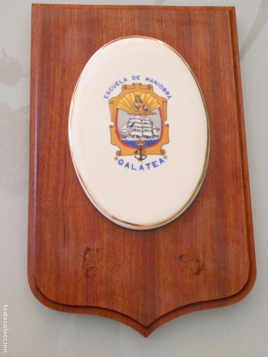 Militaria: METOPA MILITAR. MARINA ARMADA ESPA&Ntilde;OLA. ESCUELA DE MANIOBRA GALATEA. 28X18CM. 800GR