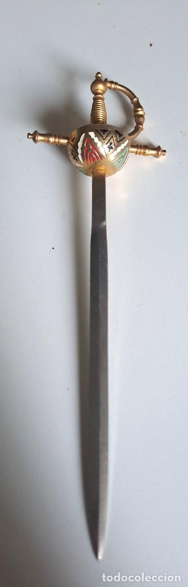 Militaria: ANTIGUO ABRECARTAS ESPADA RECUERDO REGIMIENTO SABOYA N&ordm; 6