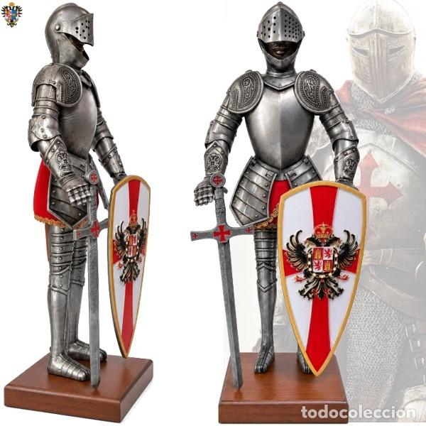 Militaria: ARMADURA MEDIEVAL CRUZADA CARLOS. 38 CMS