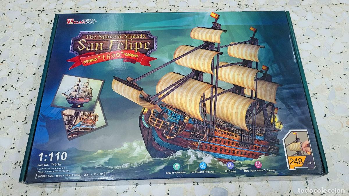 Militaria: Puzzle 3D Buque San Felipe Armada Espa&ntilde;ola
