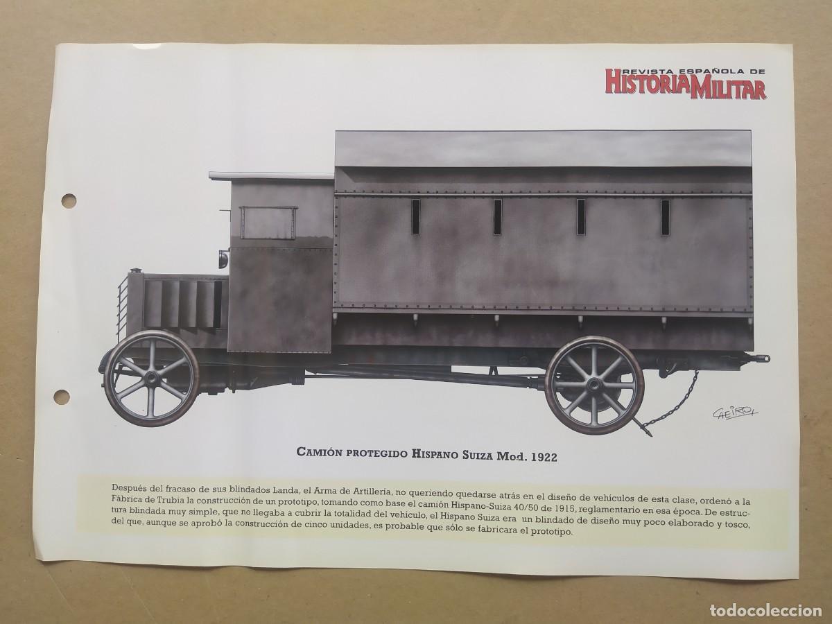 Militaria: CAMI&Oacute;N PROTEGIDO HISPANO SUIZA MOD 1922