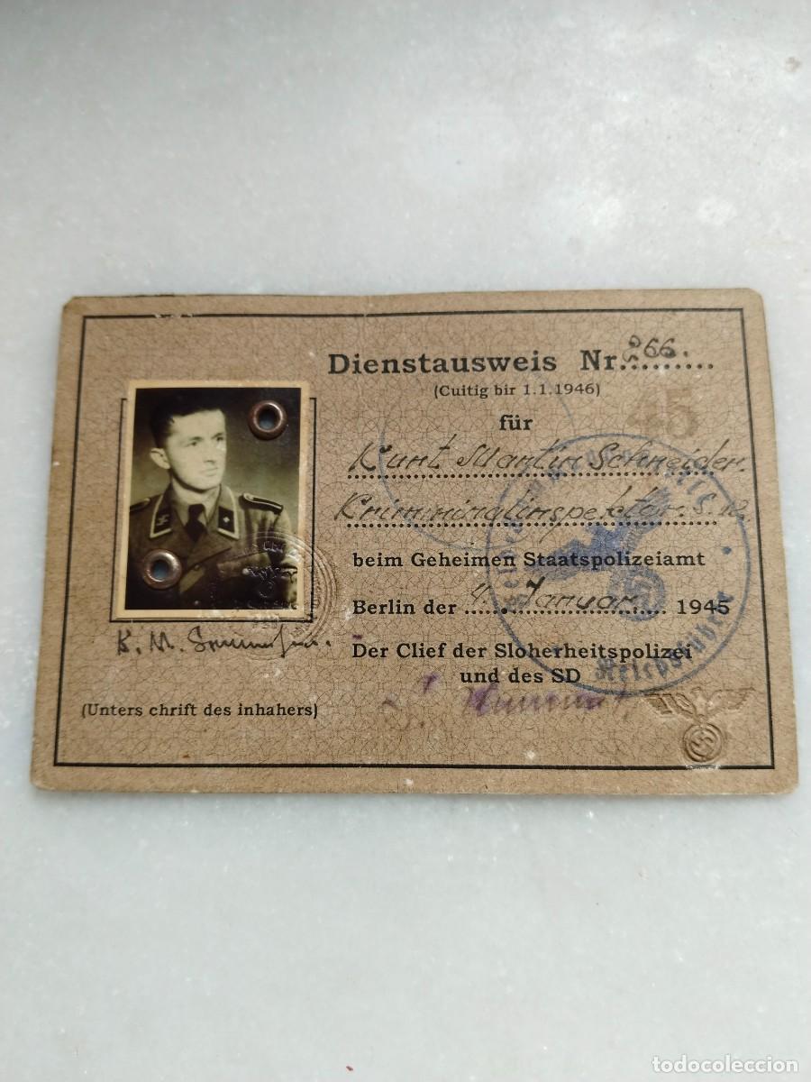 Militaria: REPRODUCCI&Oacute;N DE CARNET DE MIEMBRO DE LAS SS