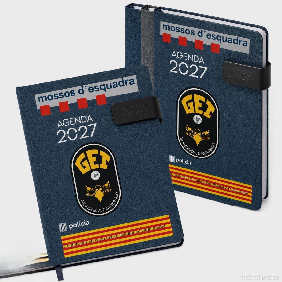 Militaria: Agenda GEI Mossos d`Esquadra 2027 - Negro, gris o azul