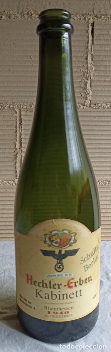 Militaria: R&eacute;plica botella de Champagne del III Reich (Alemania), vac&iacute;a
