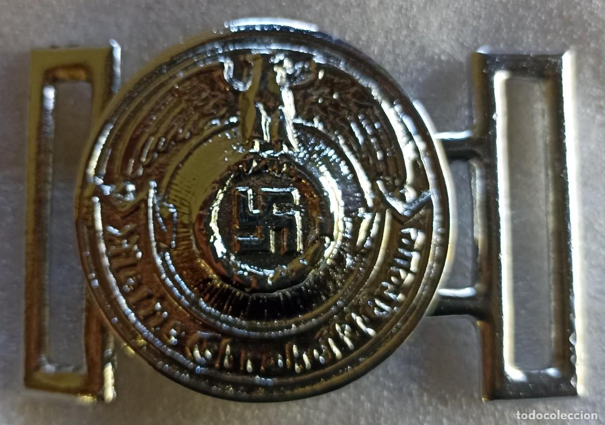 Militaria: Hebilla de las SS (Schutzstaffel) (III Reich Hitler- Nazi- Alemania) WWII