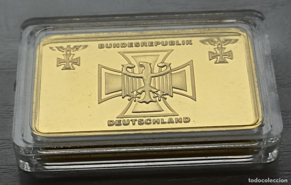 Militaria: Lingote conmemorativo Deutsche Reichsbank (III Reich Hitler- Nazi- Alemania) WWII