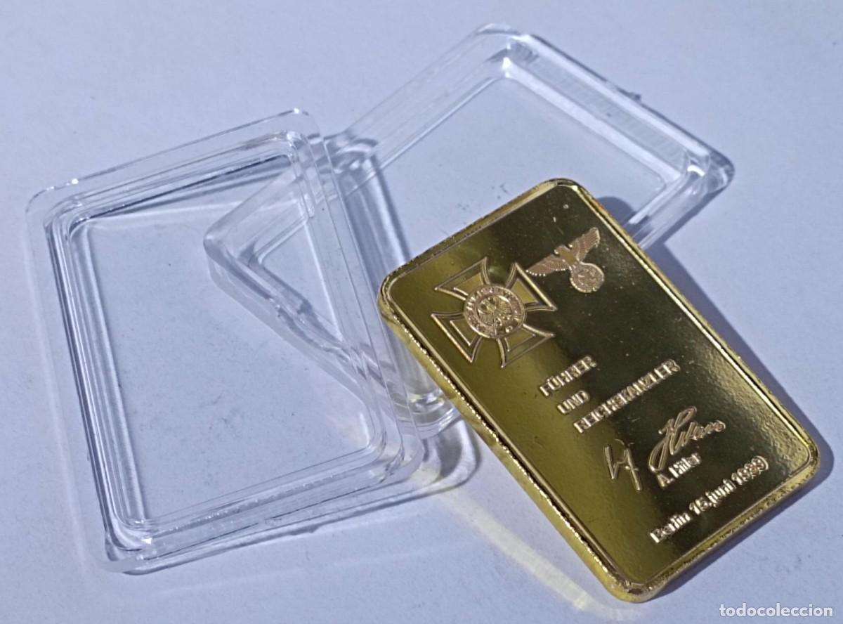 Militaria: Lingote Deutsche Reichsbank, firma Hitler (III Reich Hitler- Nazi- Alemania) WWII