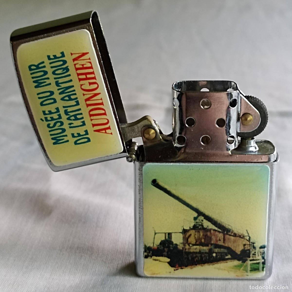 Militaria: Mechero del Museo Muro del Atl&aacute;ntico, tipo Zippo (III Reich Hitler- Nazi- Alemania) WWII