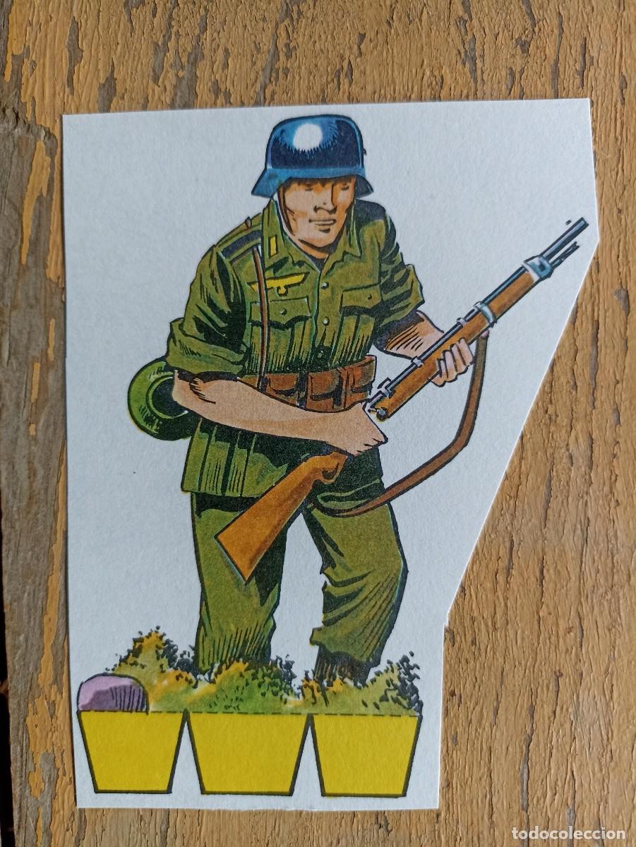 Militaria: Soldado alem&aacute;n recortable de 1970 (I1) (III Reich Hitler- Nazi- Alemania) WWII