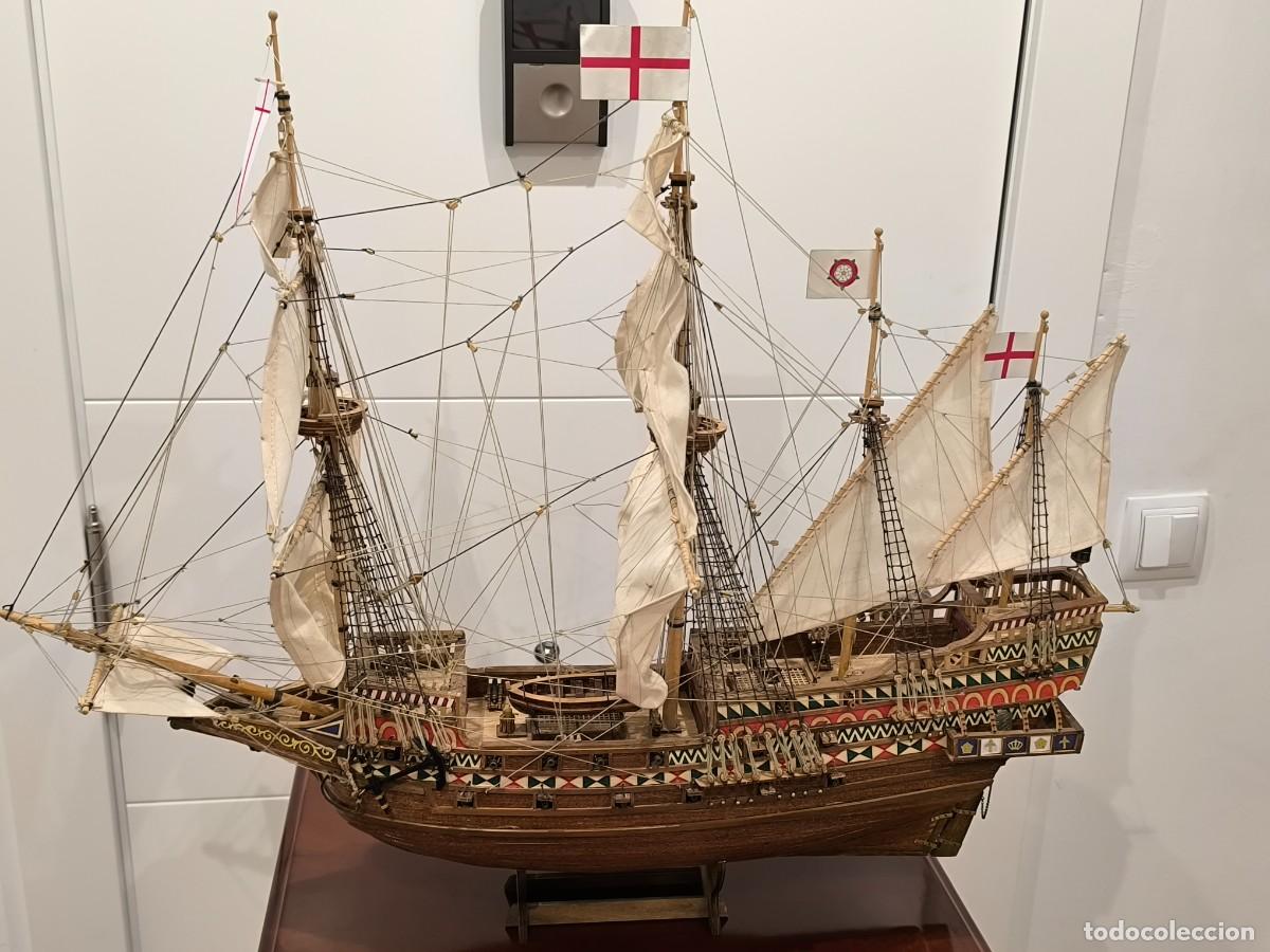 Militaria: Maqueta gale&oacute;n GOLDEN HIND