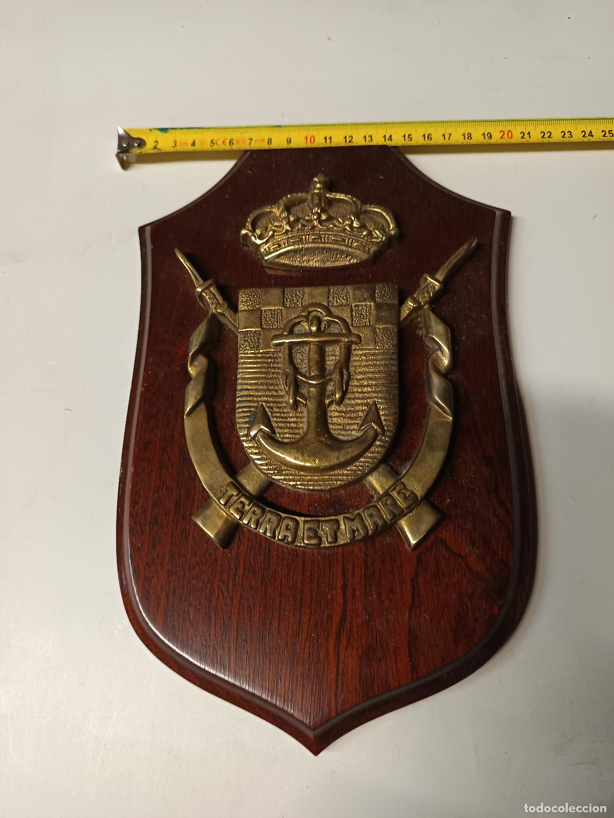 Militaria: METOPA MARINA TERRA ET MARE TERCIO NORTE EL FERROL, ARMADA ESPA&Ntilde;OLA, BRONCE