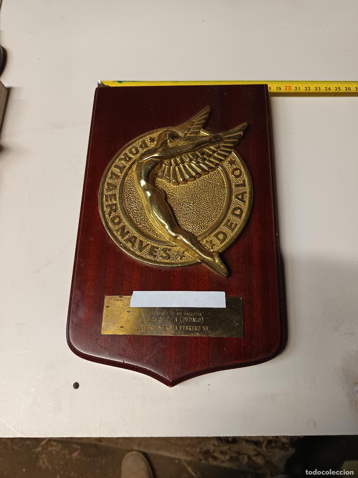 Militaria: METOPA MARINA PORTAAERONAVES DEDALO, 1988, ARMADA ESPA&Ntilde;OLA, BRONCE