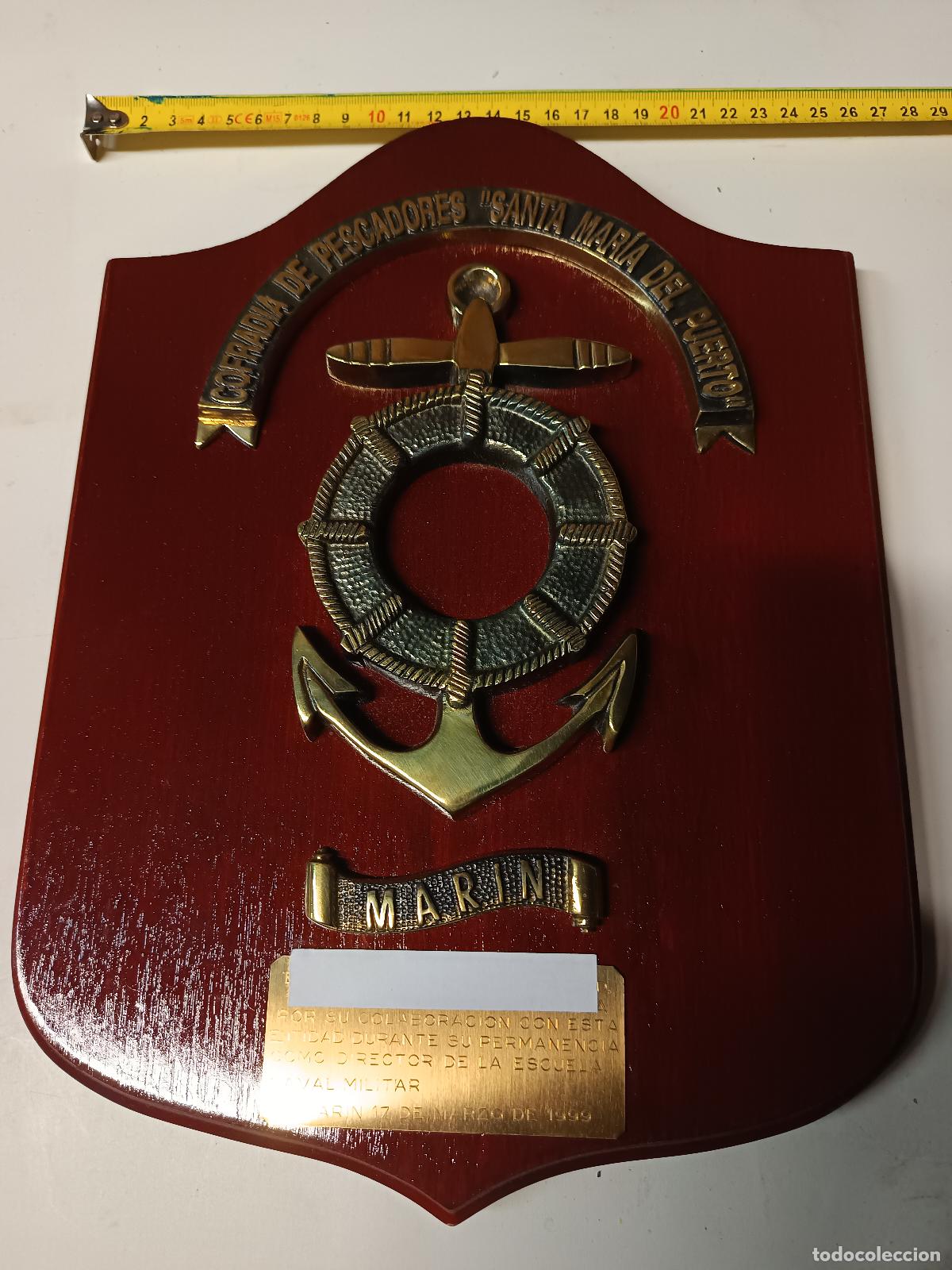 Militaria: METOPA MARINA COFRADIA DE PESCADORES SANTA MARIA DEL PUERTO, MARIN 1999, BRONCE