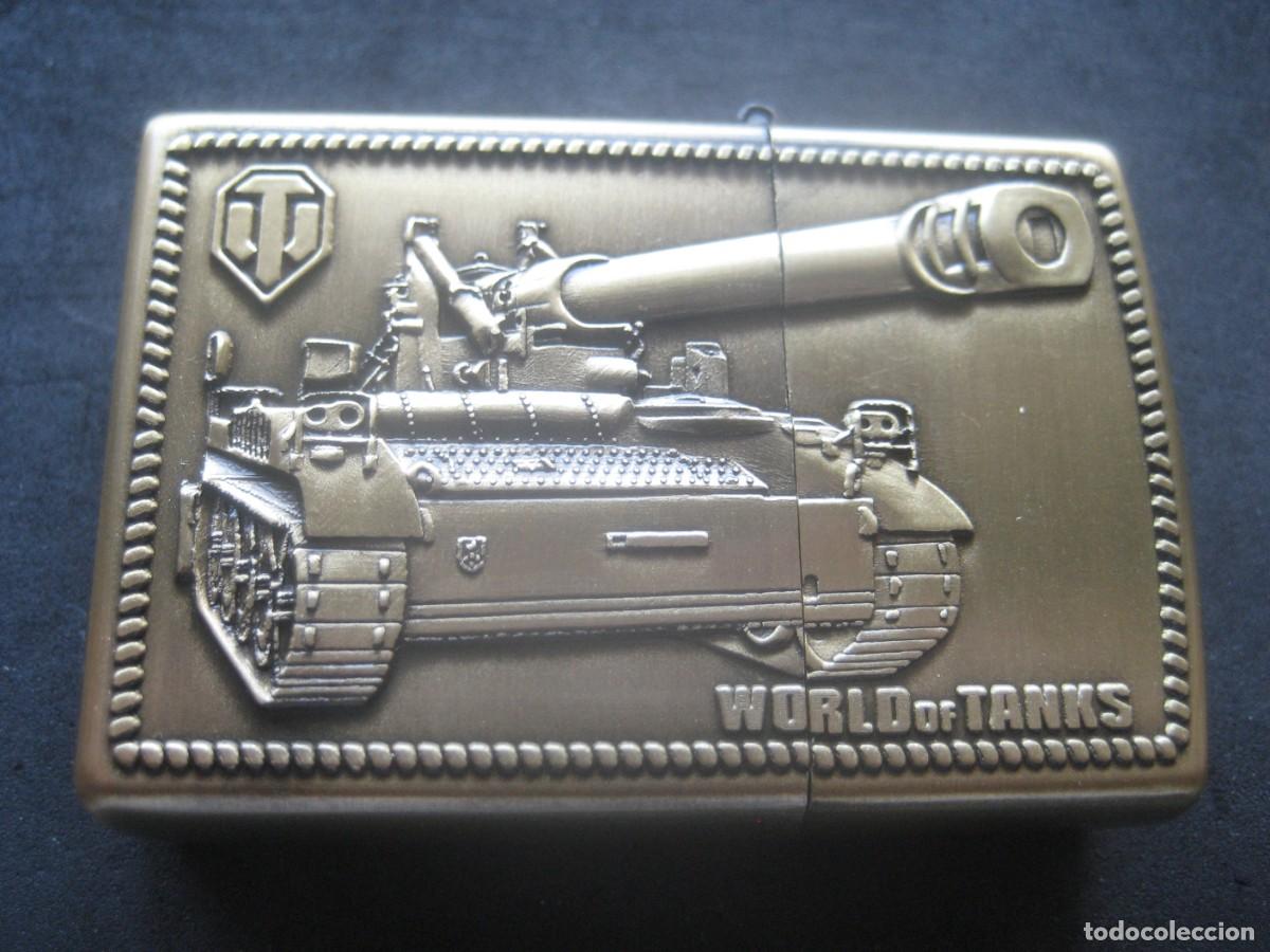 Militaria: MECHERO GASOLINA JIANTAI 2001 (Tipo Zippo). WORLD OF TANKS. SERIE TANQUES