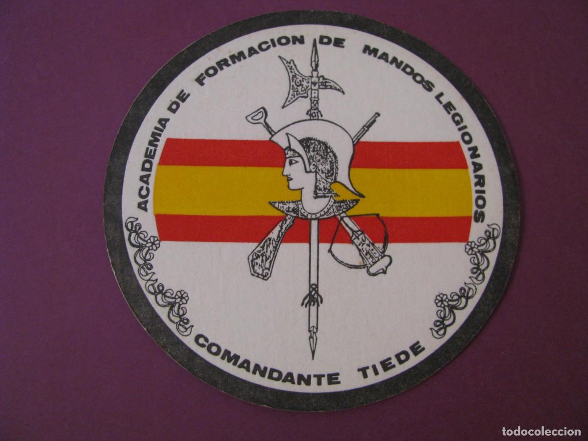 Militaria: POSAVASOS ACADEMIA DE FORMACION DE MANDOS LEGIONARIOS COMANDANTE TIEDE. RONDA.
