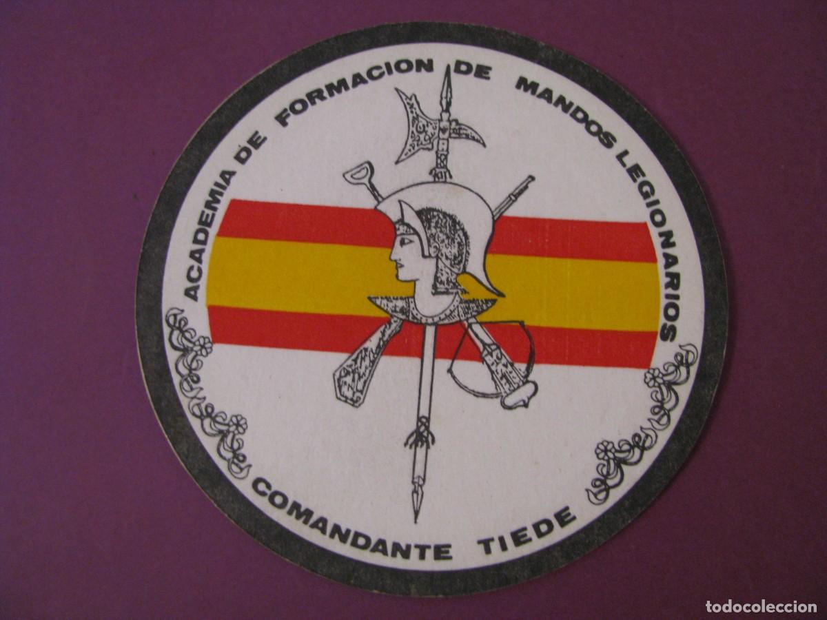 Militaria: POSAVASOS ACADEMIA DE FORMACION DE MANDOS LEGIONARIOS COMANDANTE TIEDE. RONDA.