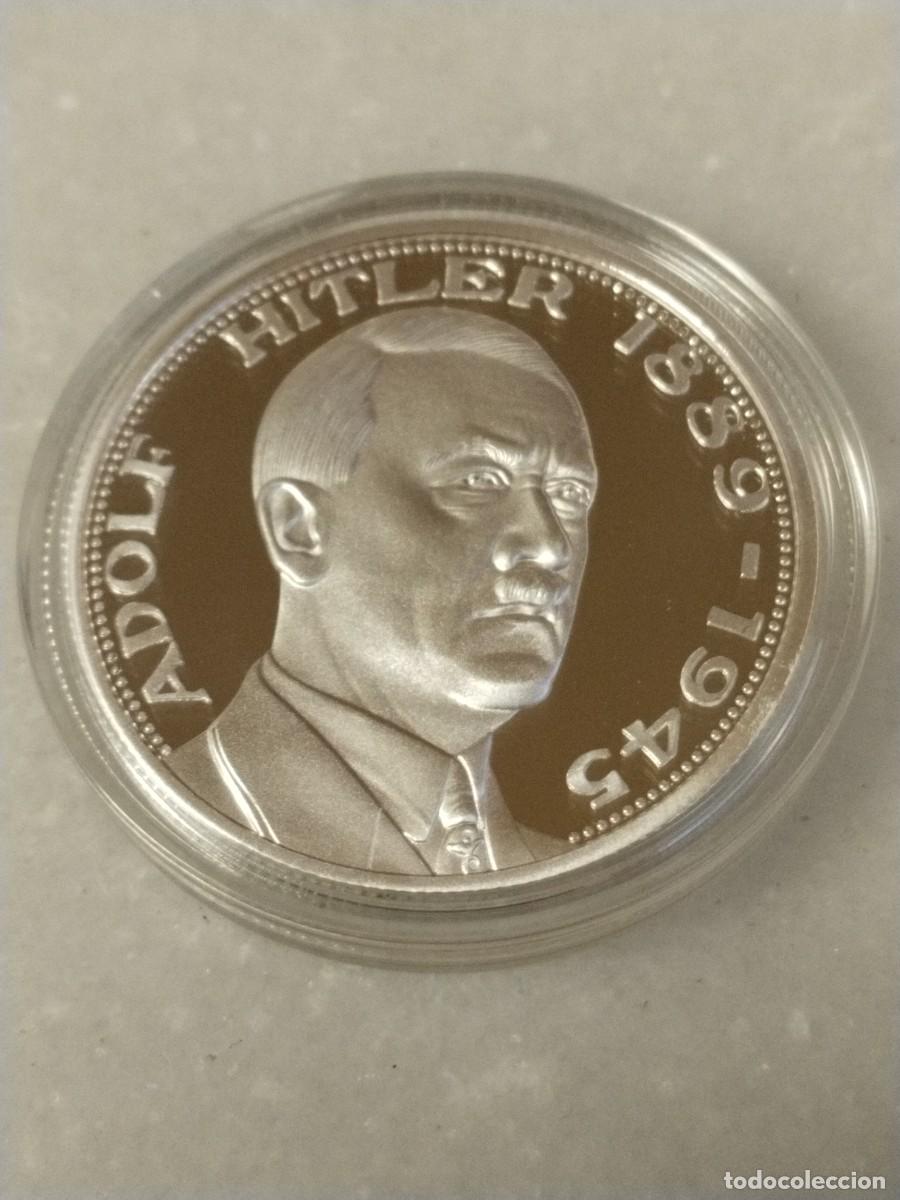 Militaria: MEDALLA CONMEMORATIVA CENTENARIO NACIMIENTO ADOLF HITLER 1989. PLATEADA