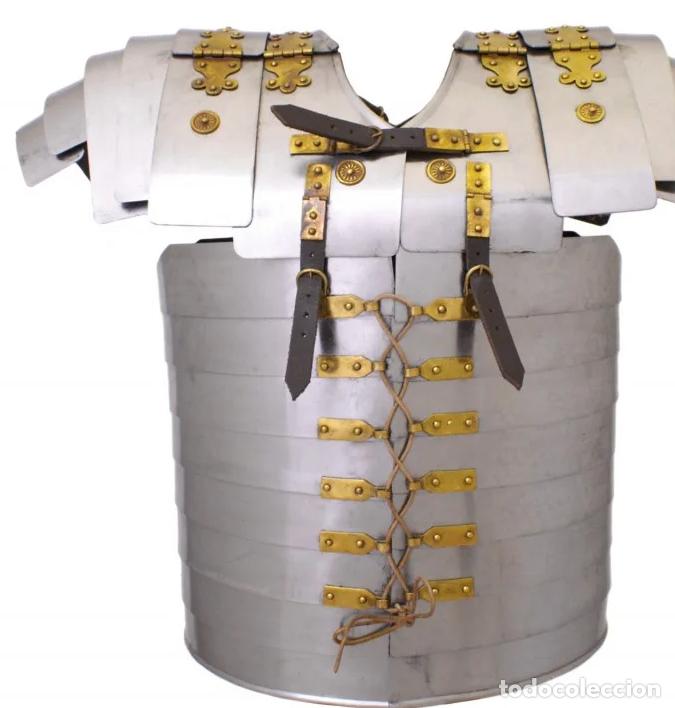 Militaria: LORIGA SEGMENTATA ROMANA ARMADURA TIPO CORBRIDGE + GUERRA + MILITAR + ENVIO INCLUIDO