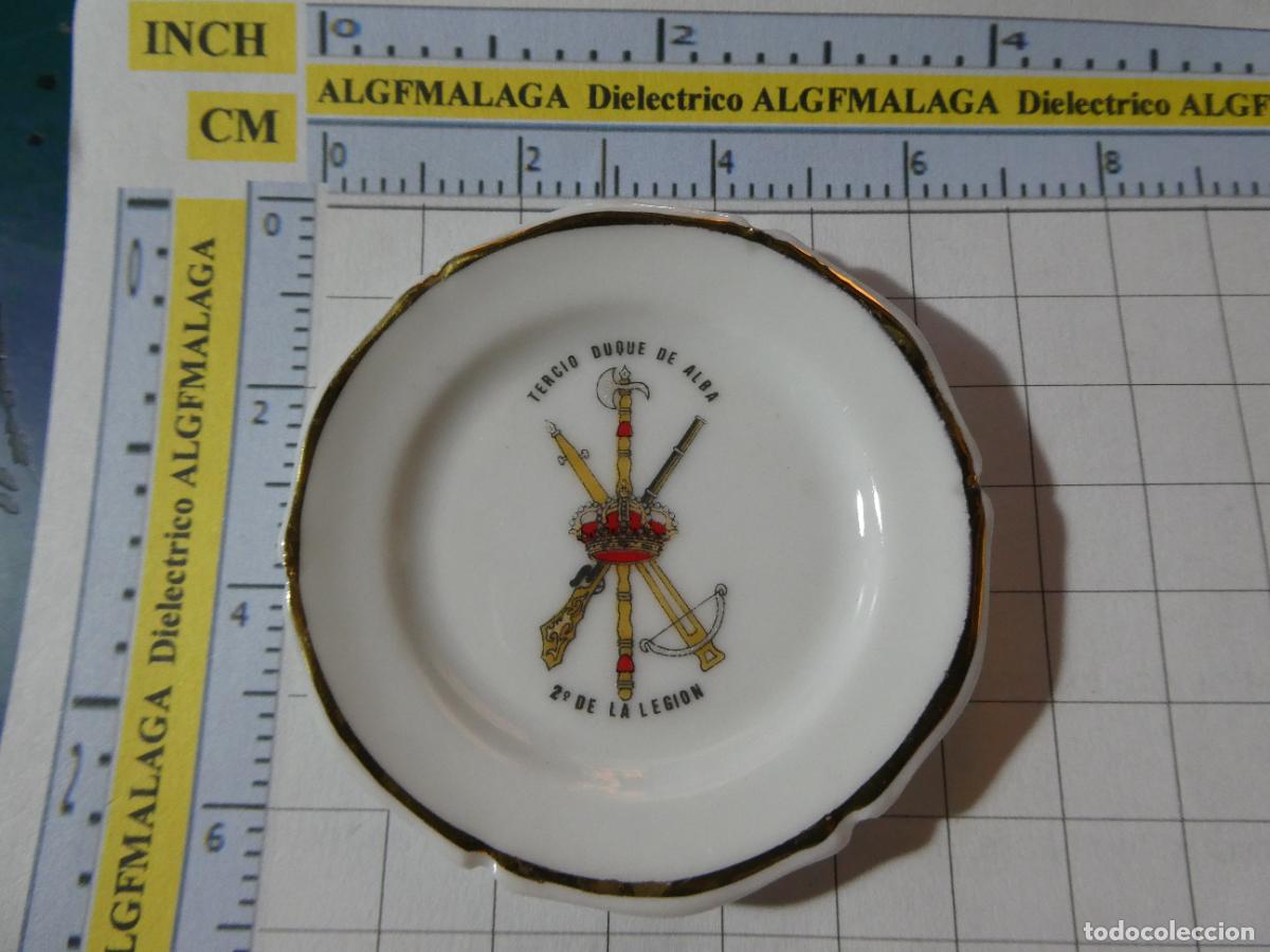 Militaria: PLATITO CER&Aacute;MICA MILITAR. UNIDADES MILITARES CEUT&Iacute;ES. CEUTA LEGI&Oacute;N TERCIO DUQUE ALBA. 25GR