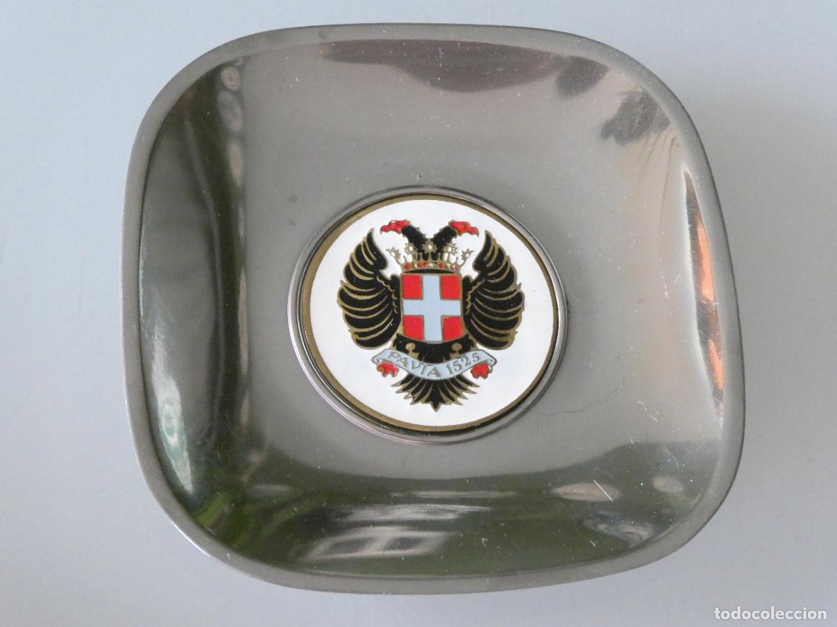 Militaria: CENICERO METAL MILITAR. REGIMIENTO INFANTER&Iacute;A MOTORIZADA PAVIA 19 SAN ROQUE LA LINEA 10CM 100GR