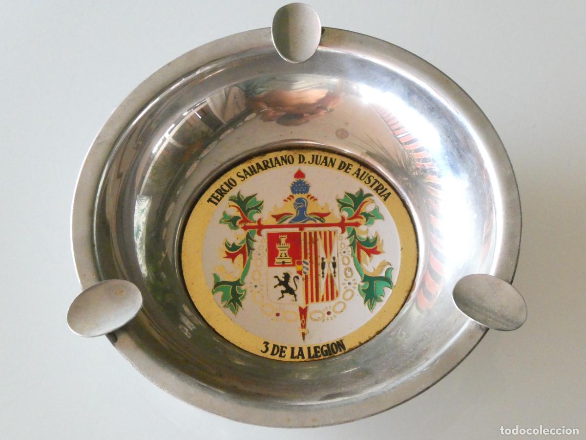 Militaria: CENICERO METAL MILITAR. LEGI&Oacute;N TERCIO SAHARIANO DON JUAN DE AUSTRIA 3 DE LA LEGI&Oacute;N. 15CM 200GR