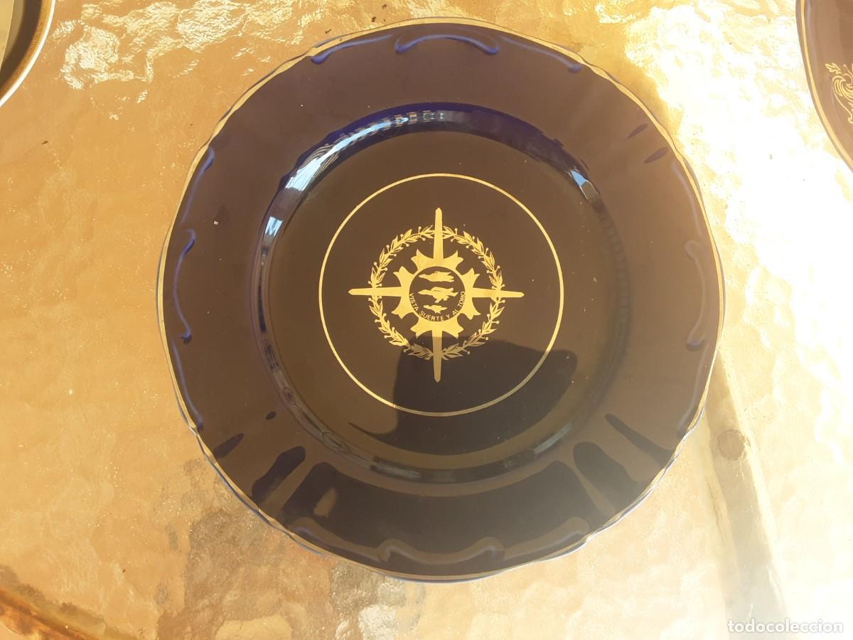 Militaria: Plato cer&aacute;mica &rdquo;Vista, suerte y al toro&rdquo; Ala 11 (Base de Manises) Ej&eacute;rcito del Aire a&ntilde;os 80
