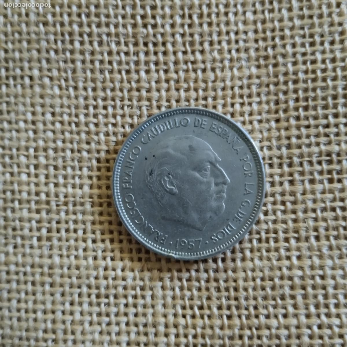 Militaria: MONEDA DE 50 PESETAS DE 1957