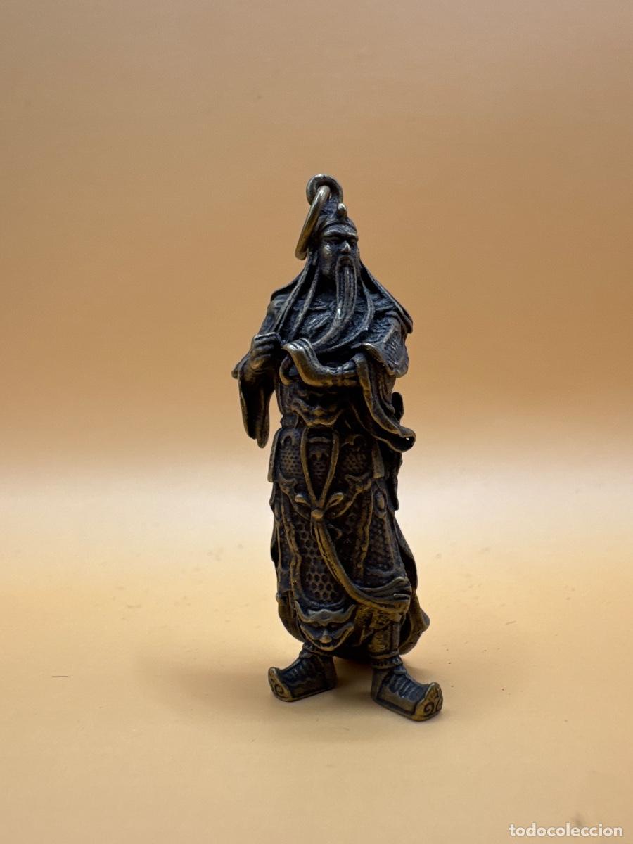 Militaria: Figura de bronce soldado chino