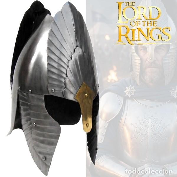 Militaria: CASCO ELENDIL EL SE&Ntilde;OR DE LOS ANILLOS 45 CMS