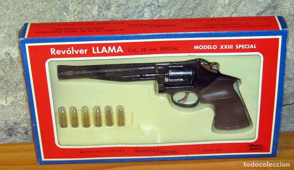 Militaria: ANTIGUA REPRODUCCION REVOLVER LLAMA - MODEL ARM - AVC - NUEVO Y EN SU CAJA ORIGINAL