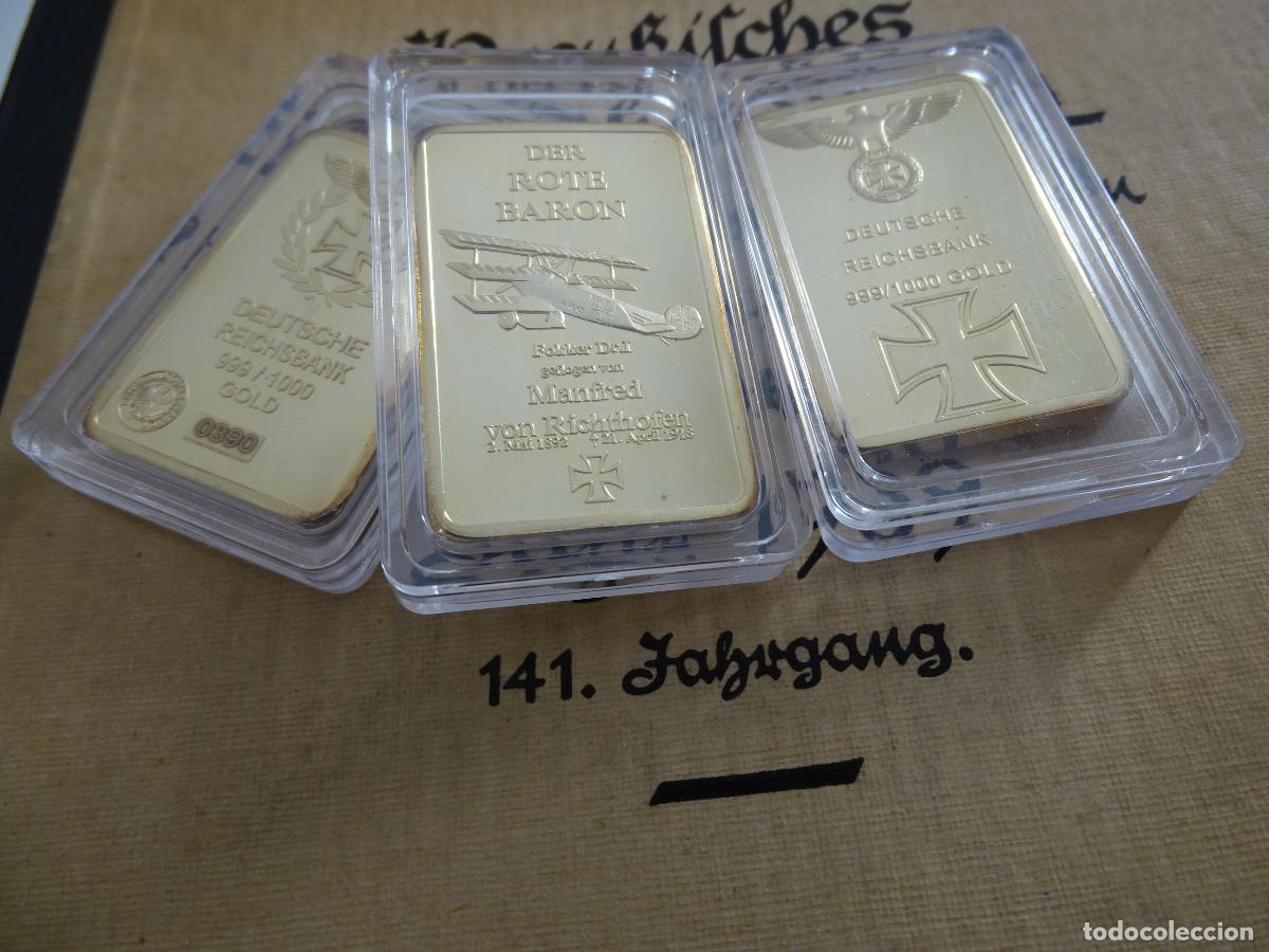 Militaria: Lingotes alemanes Segunda Guerra Mundial, Banco Alem&aacute;n, Bar&oacute;n Rojo