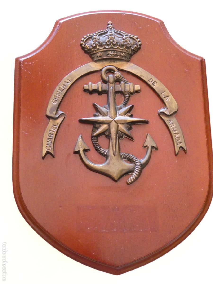 Militaria: METOPA CUADRO MILITAR. CUARTEL GENERAL DE LA ARMADA . 27x20CM. 730GR