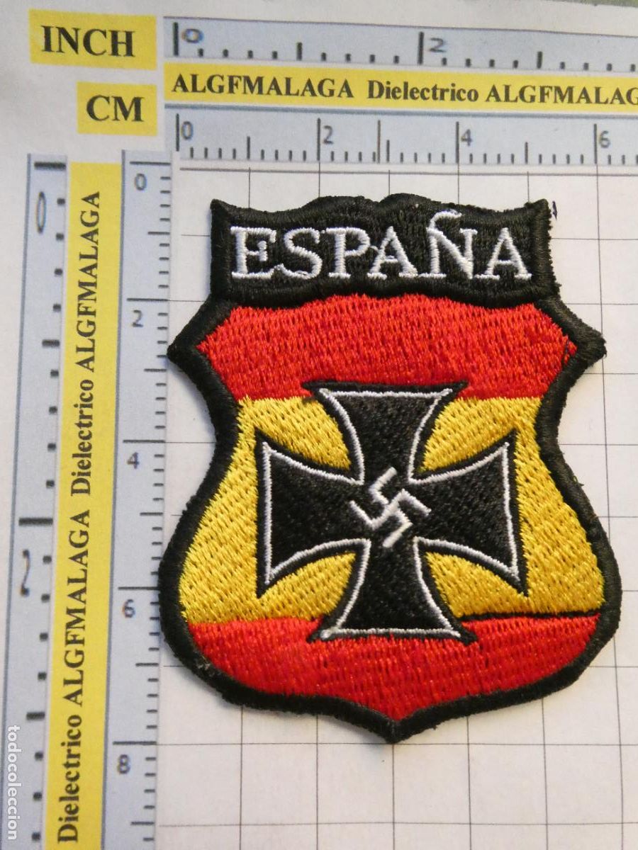 Militaria: PARCHE MILITAR. ESPA&Ntilde;A EN LA SEGUNDA GUERRA MUNDIAL. DIVISI&Oacute;N AZUL. III REICH ALEMANIA.