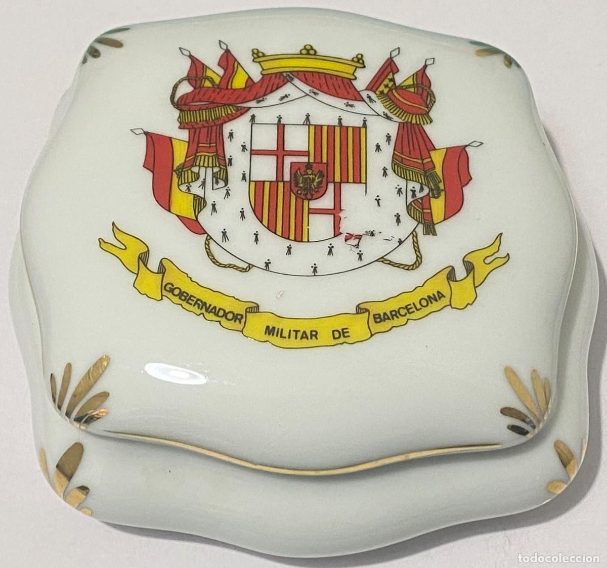 Militaria: Caja Gala Gobernador Militar de Barcelona, Catalu&ntilde;a, Espa&ntilde;a, Gobierno Militar, Ej&eacute;rcito. A&ntilde;os &acute;80