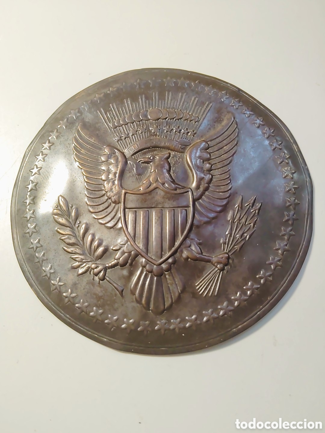 Militaria: Gran sello de los EEUU. 10 cm di&aacute;metro