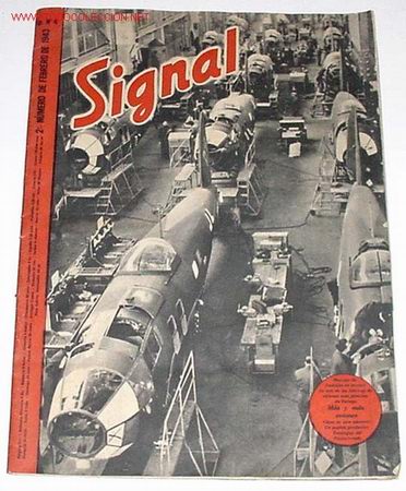 Military Antiques: ANTIGUA REVISTA SIGNAL SEGUNDO NUMERO DE FEBRERO DE 1943 - MIDE 36 X 27 CMS.