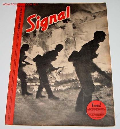 Militaria: ANTIGUA REVISTA SIGNAL SP  N&ordm; 15 - 47 PAGINAS - 37 X 27 CMS. SI TIENE POSTER (PAGINA CENTRAL)