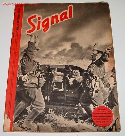 Militaria: ANTIGUA REVISTA SIGNAL SP  N&ordm; 22 - 47 PAGINAS - 37 X 27 CMS. SI TIENE POSTER (PAGINA CENTRAL)