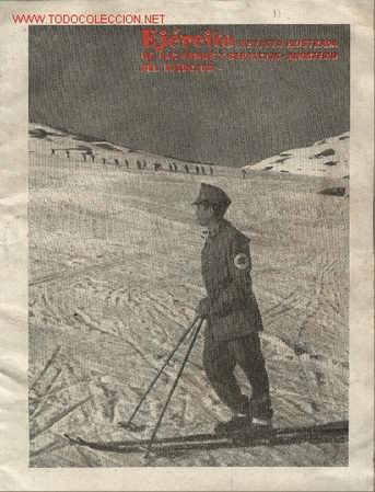 Military Antiques: Ejercito. Revista ilustrada de las Armas y Servicios. N&ordm; 227 de 1958. Tanques, buzos, himno academia