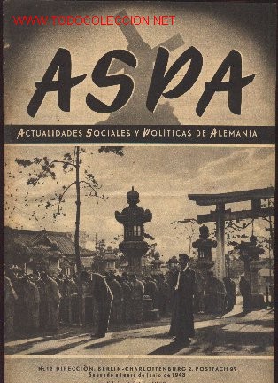 Military Antiques: Revista alemana Aspa, n&ordm; 12. Actualidades socoales y politicas alemanas.
