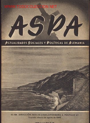 Military Antiques: Revista alemana Aspa, n&ordm; 126. Actualidades socoales y politicas alemanas.