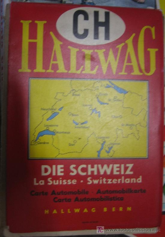 Militaria: Carta automovilistica suiza