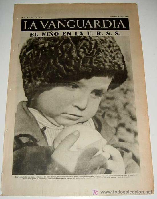 Military Antiques: LA VANGUARDIA - GUERRA CIVIL - 4 PAG - 3 DE ENERO DE 1937 - MUCHAS FOTOS - VISTO DESDE EL BANDO REPU