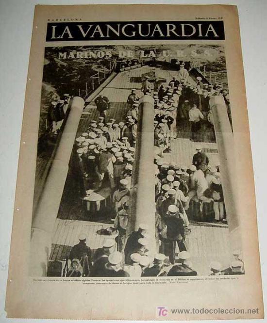 Military Antiques: LA VANGUARDIA - GUERRA CIVIL - 4 PAG - 9 DE ENERO DE 1937 - MUCHAS FOTOS - VISTO DESDE EL BANDO REPU