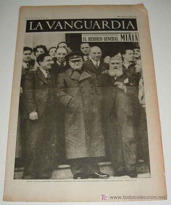 Military Antiques: LA VANGUARDIA - GUERRA CIVIL - 4 PAG - 21 DE ABRIL DE 1937 - MUCHAS FOTOS - VISTO DESDE EL BANDO REP