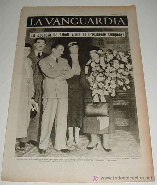 Military Antiques: LA VANGUARDIA - GUERRA CIVIL - 4 PAG - 24 DE ABRIL DE 1937 - MUCHAS FOTOS - VISTO DESDE EL BANDO REP