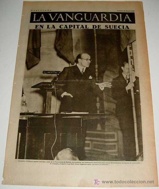 Military Antiques: LA VANGUARDIA - GUERRA CIVIL - 4 PAG - 22 DE ENERO DE 1937 - MUCHAS FOTOS - VISTO DESDE EL BANDO REP