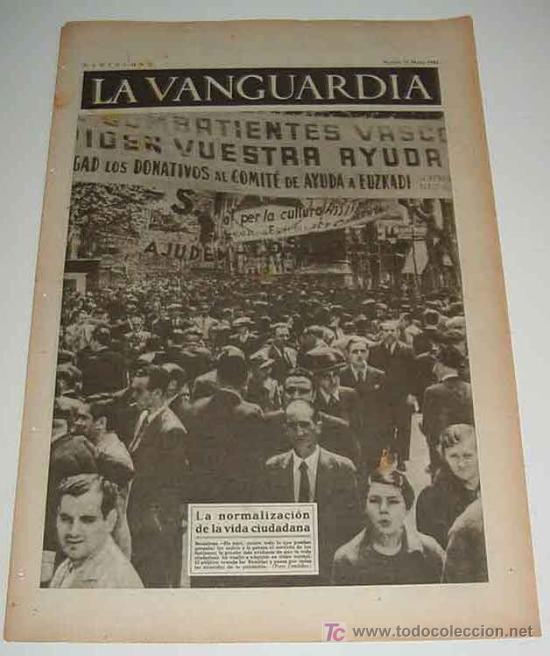 Military Antiques: LA VANGUARDIA - GUERRA CIVIL - 4 PAG - 11 DE MAYO DE 1937 - MUCHAS FOTOS - VISTO DESDE EL BANDO REPU